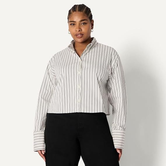 Striped Button-Up Shirt image 1